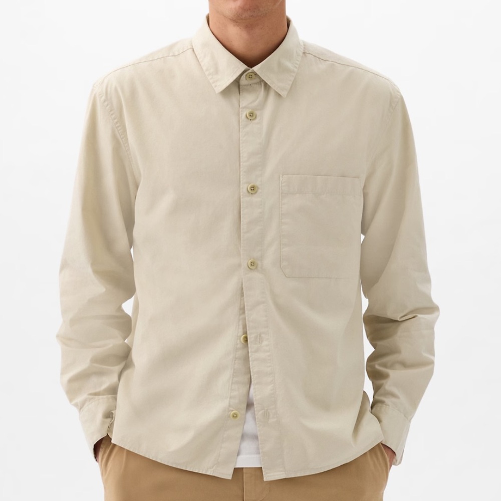 NWT Gap Relaxed Twill Shirt